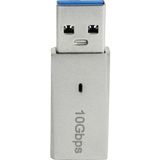 Microcase Type-C To USB 3.0 Çevirici Dişi-Erkek Şarj Data Aktarım - AL2847 - Gümüş