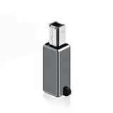 Microcase Type-C to USB B Çevirici Piano Yazıcı Adaptör - AL2848 Gri
