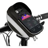 Microcase Universal Su Geçirmez Reflektörlü Bisiklet Motosiklet Scooter Telefon Tutucu Fermuarlı Çanta - AL4211