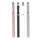 Microcase Universal Telefon Tablet iPad 2in1 Disk Uçlu Stylus Pen Dokunmatik Kalem - AL3464 (Gümüş)