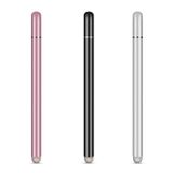 Microcase Universal Telefon Tablet iPad 2in1 Disk Uçlu Stylus Pen Dokunmatik Kalem - AL3466 (Gümüş)