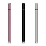 Microcase Universal Telefon Tablet iPad 2in1 Disk Uçlu Stylus Pen Dokunmatik Kalem - AL3466 (Siyah)