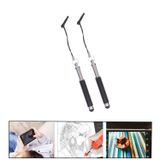 Microcase Universal Tüm Dokunmatik Cihazlarla Uyumlu Akıllı Mini Dokunmatik Kalem 2 Adet AL4649 Siyah