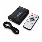 Microcase VGA to SCART Görüntü Dönüştürücü 3.5mm Ses Girişli Kumandalı AL5749