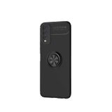 Microcase Vivo Y20 - Y20S Focus Serisi Yüzük Standlı Silikon Kılıf - Siyah