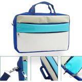 Microcase Vorcom QuartzPro 10.1 inch ile uyumlu Tablet Macbook Laptop Tablet Çantası 2 Bölmeli AL4821 Krem Turkuaz Bej (Krem Turkuaz Bej)