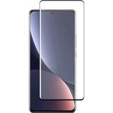 Microcase Xiaomi 12T - 12T Pro Tam Kaplayan Çerçeveli Tempered Ekran Koruyucu - Siyah AL3276