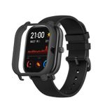 Microcase xiaomi amazfit GTS Sert Rubber Çerçeve Koruma Kılıfı - Siyah