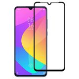 Microcase Xiaomi Cc9e - Mi A3 Tam Kaplayan Çerçeveli Tempered Ekran Koruyucu - Mat Siyah