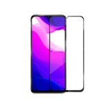 Microcase Xiaomi Mi 10 Lite Tam Kaplayan Çerçeveli Tempered Ekran Koruyucu - Siyah