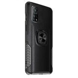 Microcase Xiaomi Mi 10T Rome Serisi Yüzük Standlı Armor Kılıf - Siyah