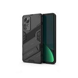 Microcase Xiaomi Mi 12 Pro Matrix Serisi Armor Standlı Perfect Koruma Kılıf -siyah