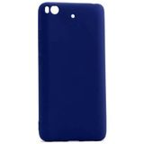 Microcase Xiaomi Mi 5S Premium Mat Silikon Tempered Cam + Lacivert Kılıf