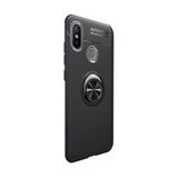 Microcase Xiaomi Mi 8 SE Focus Serisi Yüzük Standlı Siyah Silikon Kılıf