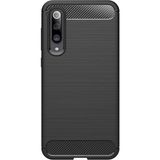 Microcase Xiaomi Mi 9 Brushed Carbon Fiber Silikon Kılıf