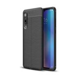 Microcase Xiaomi Mi 9 Leather Tpu Silikon Siyah Kılıf