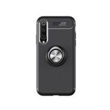 Microcase Xiaomi Mi 9 SE Focus Serisi Yüzük Standlı Siyah Silikon Kılıf
