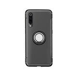 Microcase Xiaomi Mi 9 Yüzük Standlı Armor Silikon Siyah Kılıf