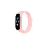 Microcase Xiaomi Mi Band 5 Kaliteli Hasır Örme Kayış Pembe - Ky4