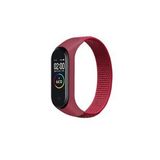 Microcase Xiaomi Mi Band 5 Kaliteli Hasır Örme Kayış Vişne Çürüğü - Ky4