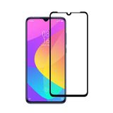 Microcase Xiaomi Mi CC9E - Mi A3 Tam Kaplayan Çerçeveli Tempered Ekran Koruyucu Cam - Siyah