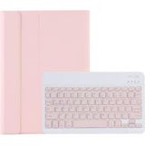 Microcase Xiaomi Mi Pad 6 Tablet ile Uyumlu Bluetooth Klavyeli Standlı Kılıf - Bkk4 - Açık Pembe