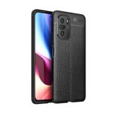Microcase Xiaomi Mi Poco F3 Leather Tpu Silikon Kılıf - Siyah