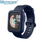 Microcase Xiaomi Mi Watch Lite Önü Açık Tasarım Yumuşak Silikon Kılıf - Lacivert
