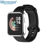Microcase Xiaomi Mi Watch Lite Önü Kapalı Tasarım Yumuşak Silikon Kılıf - Gümüş