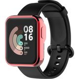 Microcase Xiaomi Mi Watch Lite Önü Kapalı Tasarım Yumuşak Silikon Kılıf - Kırmızı