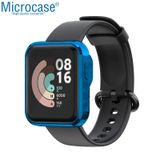 Microcase Xiaomi Mi Watch Lite Önü Kapalı Tasarım Yumuşak Silikon Kılıf - Mavi