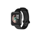 Microcase Xiaomi Mi Watch Lite Önü Kapalı Tasarım Yumuşak Silikon Kılıf - Siyah