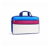 Microcase Xiaomi Pad 6 / Pad 6 Pro 11 inch ile uyumlu Tablet Macbook Laptop Tablet Çantası 2 Bölmeli AL4821 (Krem Bordo Mavi)