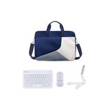 Microcase Xiaomi Pad 7 / Pad 7 pro 11.2 inch Macbook Çantası+Türkçe BT Klavye+Mouse+Tablet Standı Beyaz AL5164