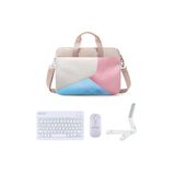 Microcase Xiaomi Pad 7 / Pad 7 pro 11.2 inch Macbook Çantası+Türkçe Klavye+Mouse+Tablet Standı Beyaz AL5165