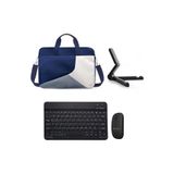 Microcase Xiaomi Pad 7/Pad 7 Pro için Tablet Çanta + Bluetooth Klavye + Mouse + Tablet Standı Siyah-AL4234