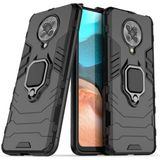 Microcase Xiaomi Poco F2 Pro - Redmi K30 Pro Batman Serisi Yüzük Standlı Armor Kılıf - Siyah