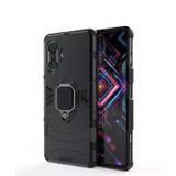 Microcase Xiaomi Poco F3 GT Batman Serisi Yüzük Standlı Armor Kılıf - Siyah