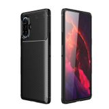Microcase Xiaomi Poco F3 GT Maxy Serisi Carbon Fiber Silikon Kılıf - Siyah