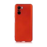 Microcase Xiaomi Poco F3 Premium Matte Silikon Kılıf - Kırmızı