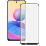 Microcase Xiaomi Poco M3 Pro Tam Kaplayan Çerçeveli Tempered Ekran Koruyucu - Siyah