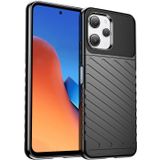 Microcase Xiaomi Poco M6 Pro 5G-Redmi 12 5G Thunder Serisi Darbeye Dayanıklı Silikon Kılıf - Siyah AL3421