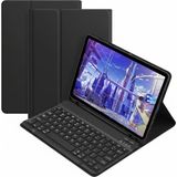Microcase Xiaomi Poco Pad M1 12.1 Inch Tablet Uyumlu Bluetooth Klavyeli Standlı Kılıf Siyah - Bkk4