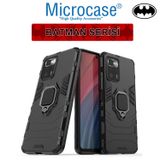 Microcase Xiaomi Poco X3 GT Batman Serisi Yüzük Standlı Armor Kılıf - Siyah