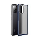 Microcase Xiaomi Poco X3 GT Luna Serisi Köşe Korumalı Sert Rubber Kılıf - Mavi