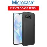 Microcase Xiaomi Poco X3 Nfc Elektrocase Serisi Kamera Korumalı Silikon Kılıf - Siyah
