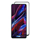 Microcase Xiaomi Poco X5 Tam Kaplayan Çerçeveli Tempered Ekran Koruyucu - Siyah AL3276