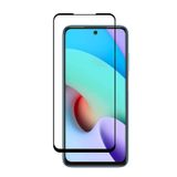 Microcase Xiaomi Redmi 10 Prime Tam Kaplayan Çerçeveli Tempered Ekran Koruyucu - Siyah