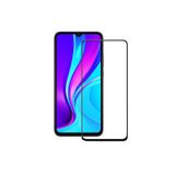 Microcase Xiaomi Redmi 9 Prime Tam Kaplayan Çerçeveli Tempered Ekran Koruyucu - Siyah