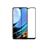 Microcase Xiaomi Redmi 9t Tam Kaplayan Çerçeveli Tempered Ekran Koruyucu - Siyah